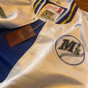 Seattle Mariners satin jacket by Mitchell & Ness, City Collection.